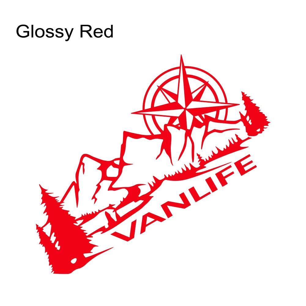 Car Body Side Stickers Camper Van Life Vanlife Decor Decal Vinyl Decoration for Truck RV Bus Caravan Minivan Auto Accessories