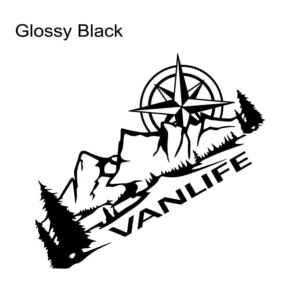 Car Body Side Stickers Camper Van Life Vanlife Decor Decal Vinyl Decoration for Truck RV Bus Caravan Minivan Auto Accessories