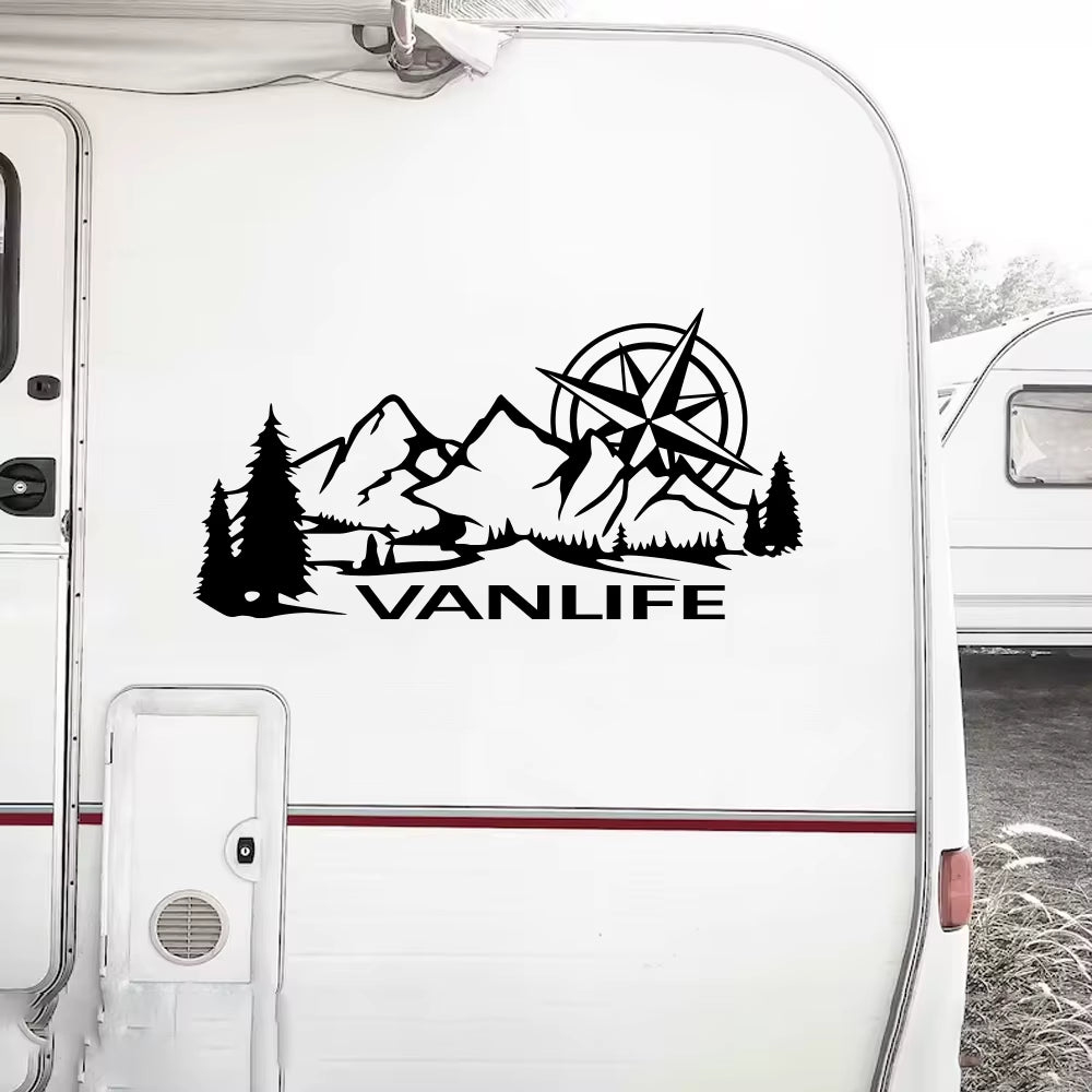 Car Body Side Stickers Camper Van Life Vanlife Decor Decal Vinyl Decoration for Truck RV Bus Caravan Minivan Auto Accessories