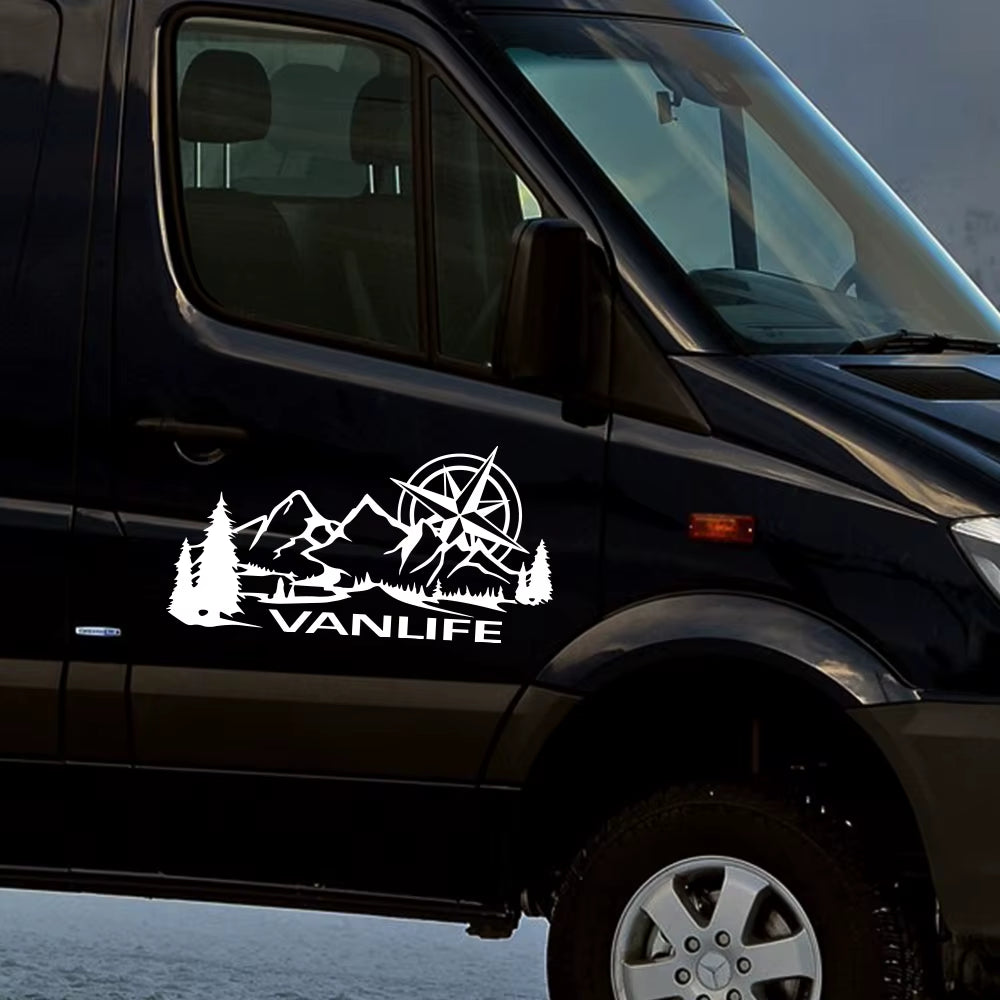 Car Body Side Stickers Camper Van Life Vanlife Decor Decal Vinyl Decoration for Truck RV Bus Caravan Minivan Auto Accessories