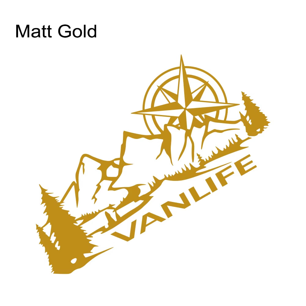 Car Body Side Stickers Camper Van Life Vanlife Decor Decal Vinyl Decoration for Truck RV Bus Caravan Minivan Auto Accessories